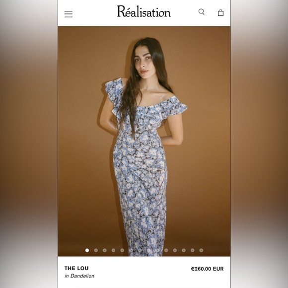 Realisation Par Blue Ruffled Maxi Sundress - Picture 4 of 6